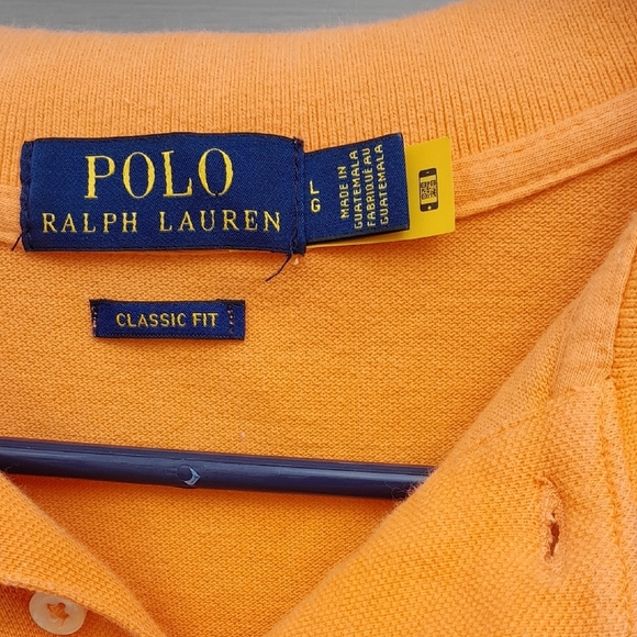 Polo by Ralph Lauren Mens Large Orange Polo Shirt for EUC - Picture 2 of 6